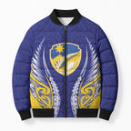 Otago 2026 Rugby Custom Bomber Puffer Jacket NZ Maori Silver Fern
