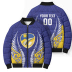 Otago 2026 Rugby Custom Bomber Puffer Jacket NZ Maori Silver Fern