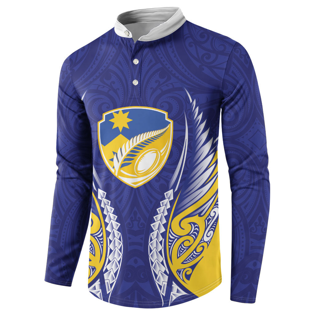 Otago 2026 Rugby Custom Button Sweatshirt NZ Maori Silver Fern