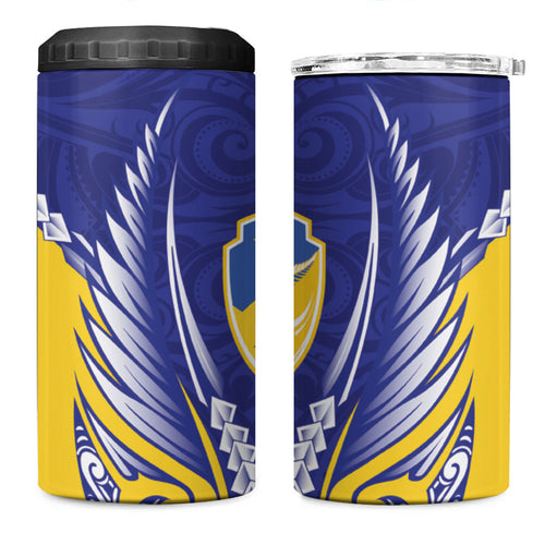 Otago 2026 Rugby Custom 4 in 1 Can Cooler Tumbler NZ Maori Silver Fern
