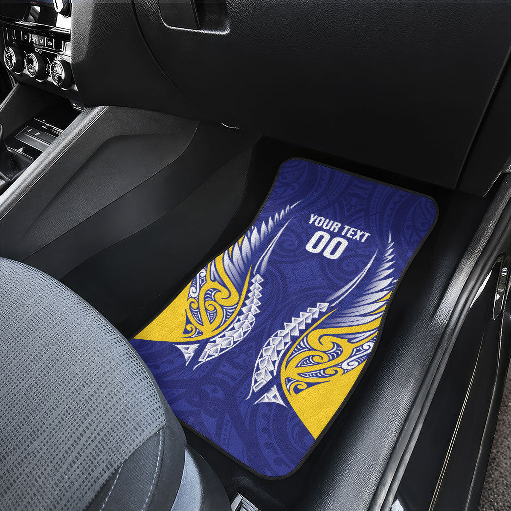 Otago 2026 Rugby Custom Car Mats NZ Maori Silver Fern