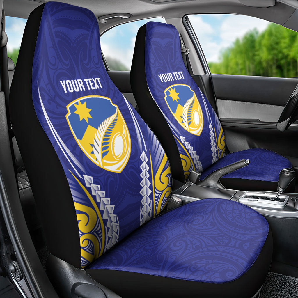 Otago 2026 Rugby Custom Car Seat Cover NZ Maori Silver Fern