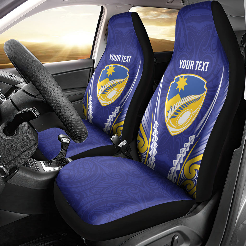 Otago 2026 Rugby Custom Car Seat Cover NZ Maori Silver Fern