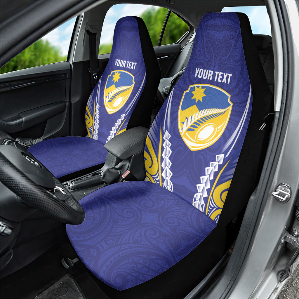 Otago 2026 Rugby Custom Car Seat Cover NZ Maori Silver Fern