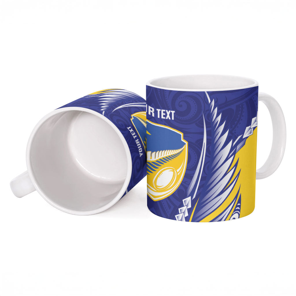 Otago 2026 Rugby Custom Ceramic Mug NZ Maori Silver Fern