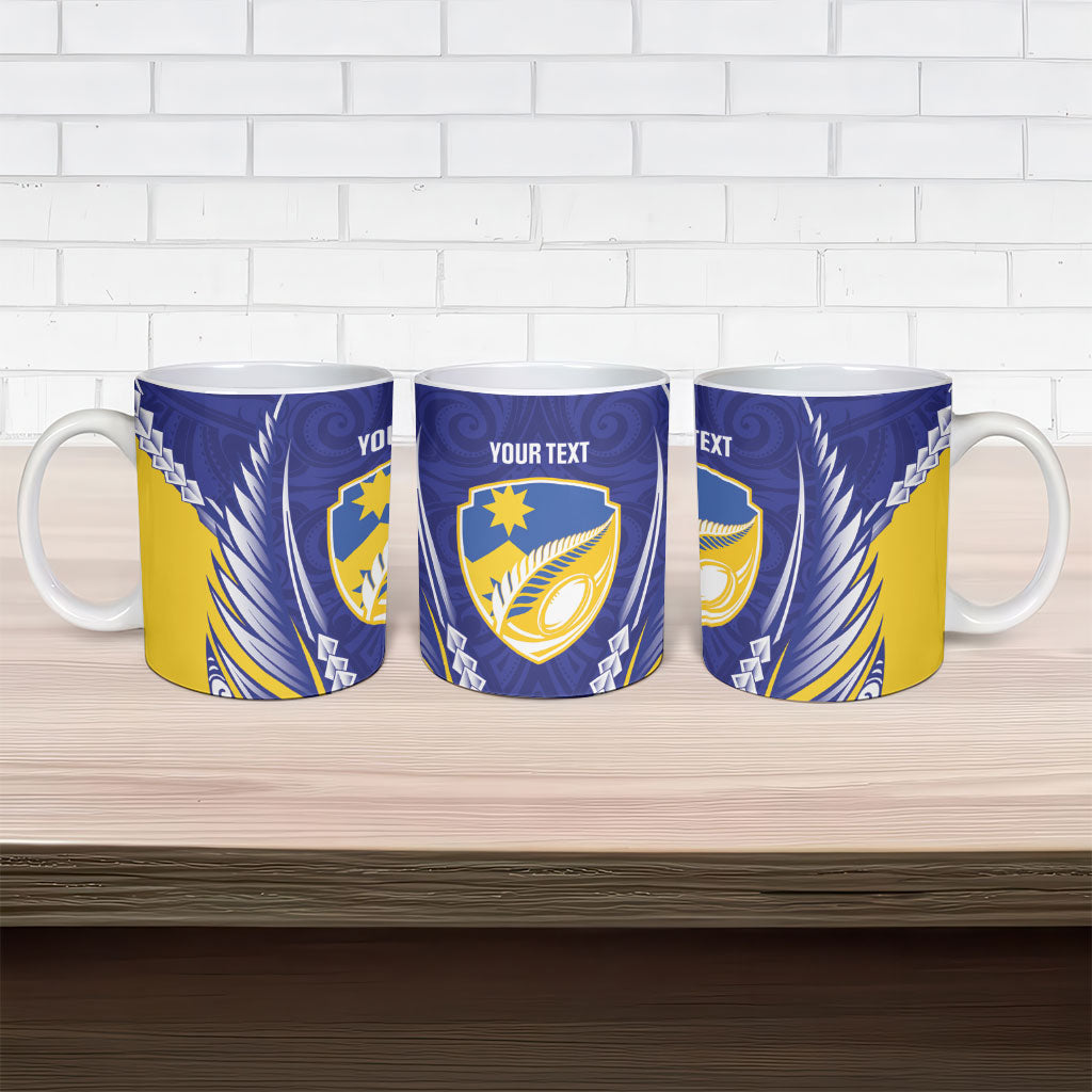Otago 2026 Rugby Custom Ceramic Mug NZ Maori Silver Fern