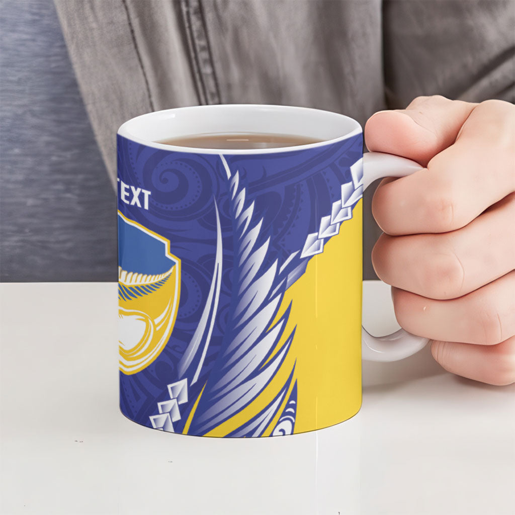 Otago 2026 Rugby Custom Ceramic Mug NZ Maori Silver Fern