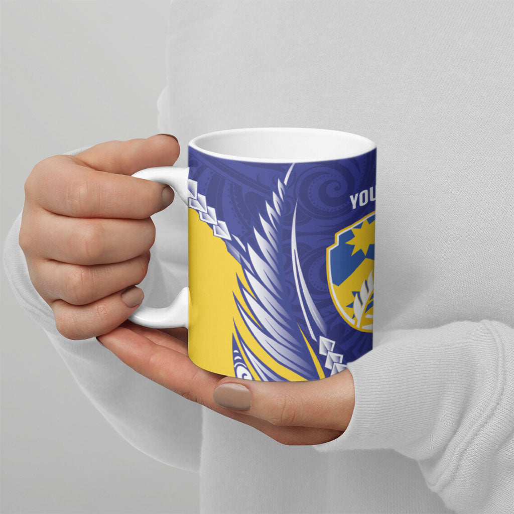 Otago 2026 Rugby Custom Ceramic Mug NZ Maori Silver Fern