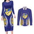 Otago 2026 Rugby Custom Couples Matching Long Sleeve Bodycon Dress and Long Sleeve Button Shirt NZ Maori Silver Fern