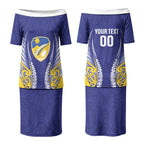 Otago 2026 Rugby Custom Couples Matching Puletasi and Long Sleeve Button Shirt NZ Maori Silver Fern LT14
