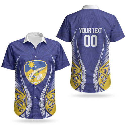 Otago 2026 Rugby Custom Couples Matching Tank Maxi Dress and Hawaiian Shirt NZ Maori Silver Fern