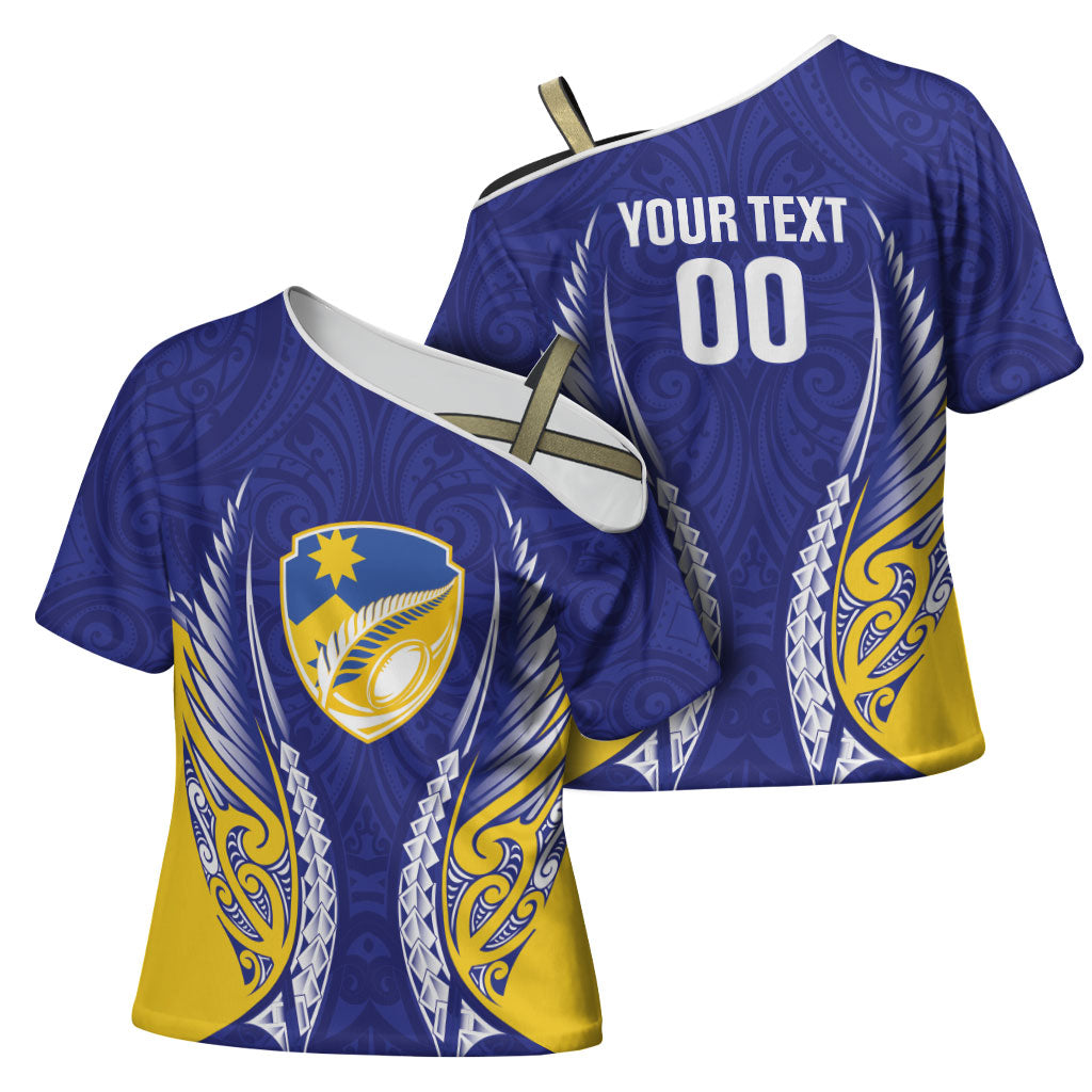 Otago 2026 Rugby Custom Cross Shoulder Shirt NZ Maori Silver Fern