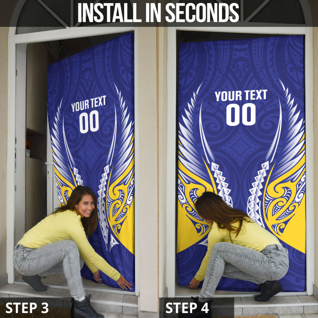 Otago 2026 Rugby Custom Door Cover NZ Maori Silver Fern