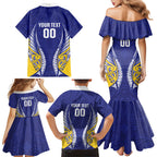 Otago 2026 Rugby Custom Family Matching Mermaid Dress and Hawaiian Shirt NZ Maori Silver Fern