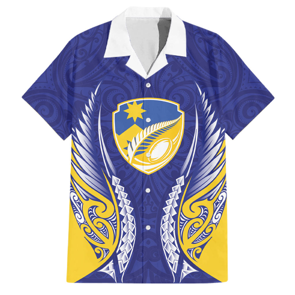 Otago 2026 Rugby Custom Family Matching Mermaid Dress and Hawaiian Shirt NZ Maori Silver Fern