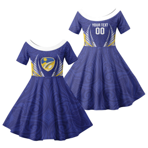 Otago 2026 Rugby Custom Family Matching Mermaid Dress and Hawaiian Shirt NZ Maori Silver Fern