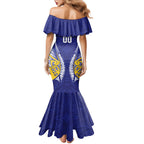 Otago 2026 Rugby Custom Family Matching Mermaid Dress and Hawaiian Shirt NZ Maori Silver Fern