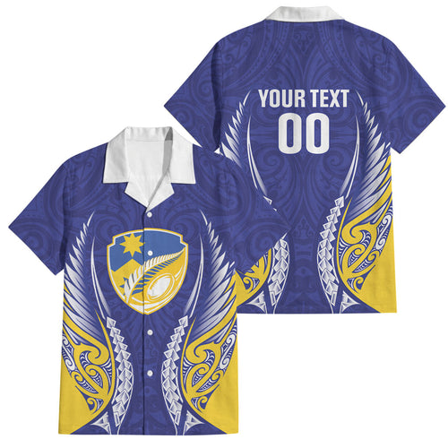 Otago 2026 Rugby Custom Family Matching Summer Maxi Dress and Hawaiian Shirt NZ Maori Silver Fern