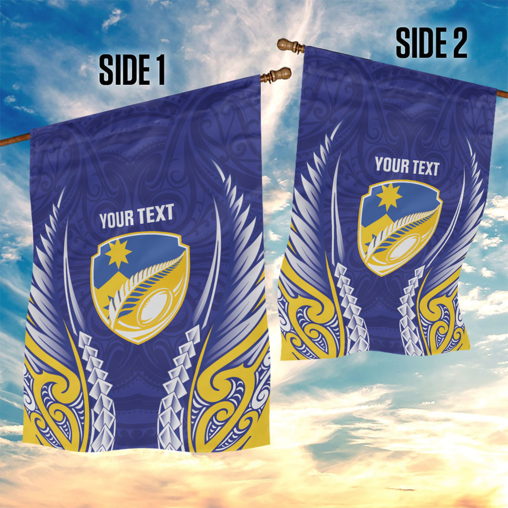 Otago 2026 Rugby Custom Garden Flag NZ Maori Silver Fern