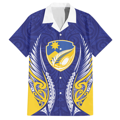 Otago 2026 Rugby Custom Hawaiian Shirt NZ Maori Silver Fern