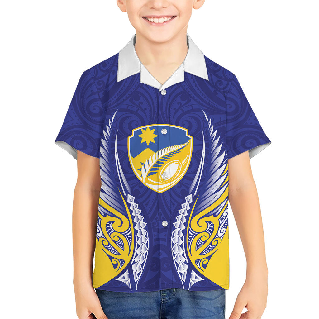Otago 2026 Rugby Custom Hawaiian Shirt NZ Maori Silver Fern