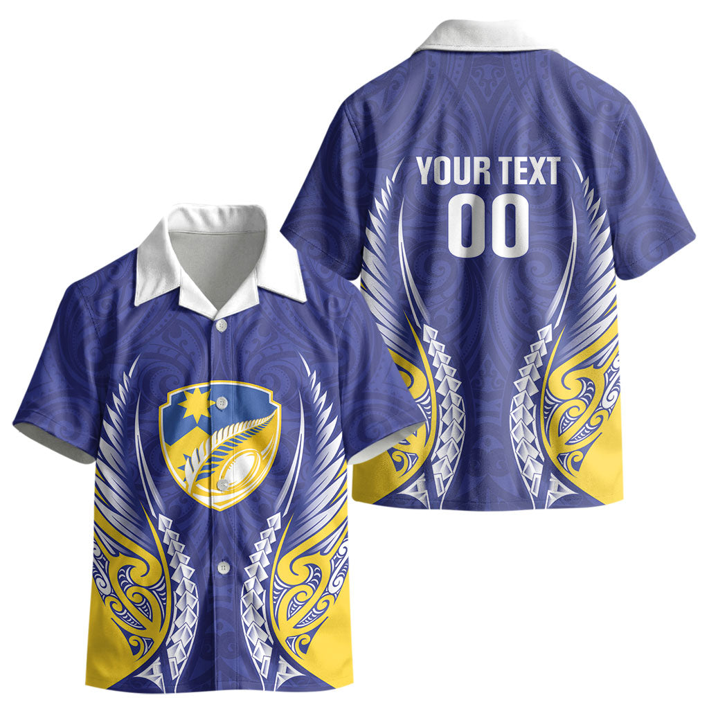 Otago 2026 Rugby Custom Kid Hawaiian Shirt NZ Maori Silver Fern LT14