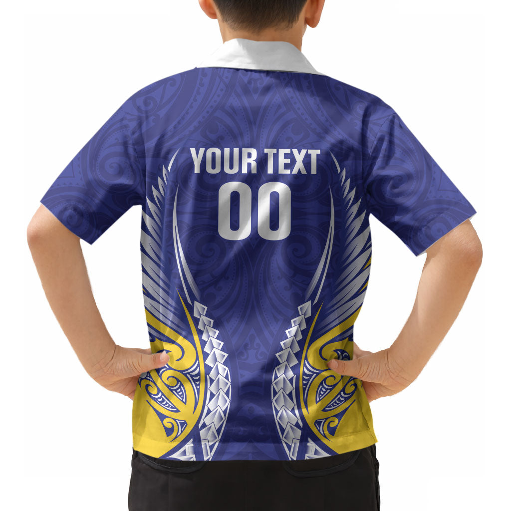 Otago 2026 Rugby Custom Kid Hawaiian Shirt NZ Maori Silver Fern LT14