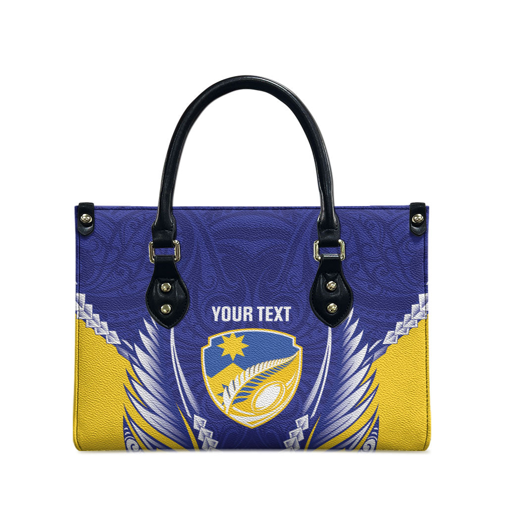 Otago 2026 Rugby Custom Leather Bag NZ Maori Silver Fern