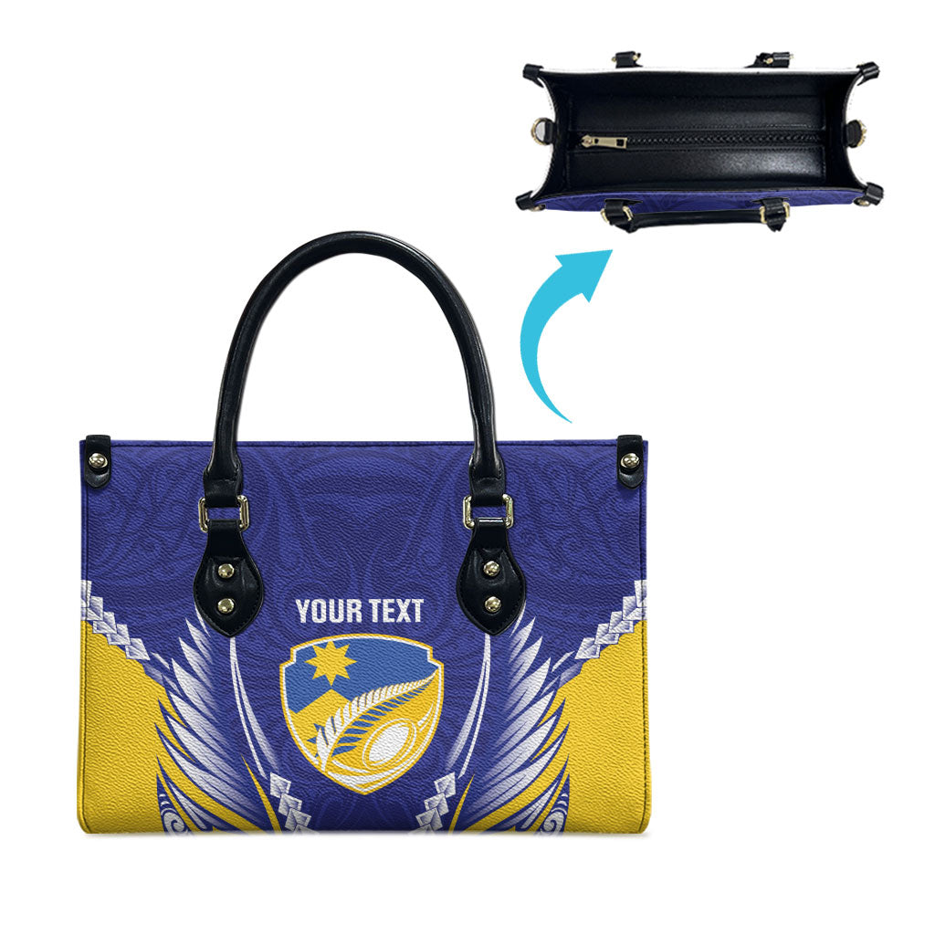Otago 2026 Rugby Custom Leather Bag NZ Maori Silver Fern