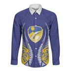 Otago 2026 Rugby Custom Long Sleeve Button Shirt NZ Maori Silver Fern