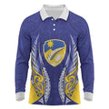 Otago 2026 Rugby Custom Long Sleeve Polo Shirt NZ Maori Silver Fern