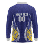 Otago 2026 Rugby Custom Long Sleeve Polo Shirt NZ Maori Silver Fern