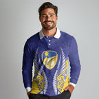 Otago 2026 Rugby Custom Long Sleeve Polo Shirt NZ Maori Silver Fern