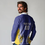 Otago 2026 Rugby Custom Long Sleeve Polo Shirt NZ Maori Silver Fern