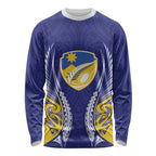 Otago 2026 Rugby Custom Long Sleeve Shirt NZ Maori Silver Fern