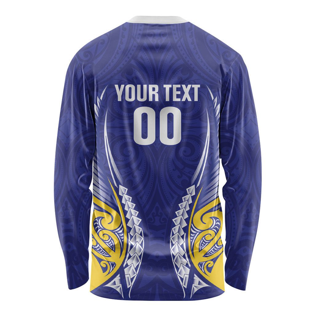 Otago 2026 Rugby Custom Long Sleeve Shirt NZ Maori Silver Fern