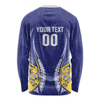 Otago 2026 Rugby Custom Long Sleeve Shirt NZ Maori Silver Fern