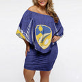 Otago 2026 Rugby Custom Off Shoulder Short Dress NZ Maori Silver Fern