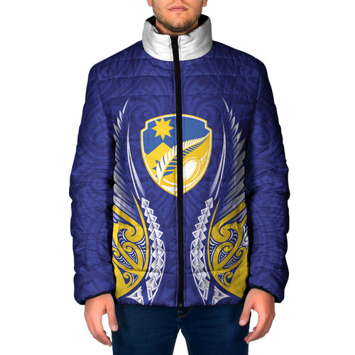 Otago 2026 Rugby Custom Padded Jacket NZ Maori Silver Fern
