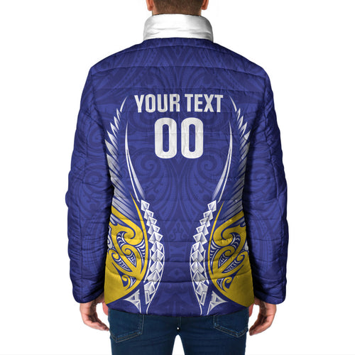 Otago 2026 Rugby Custom Padded Jacket NZ Maori Silver Fern