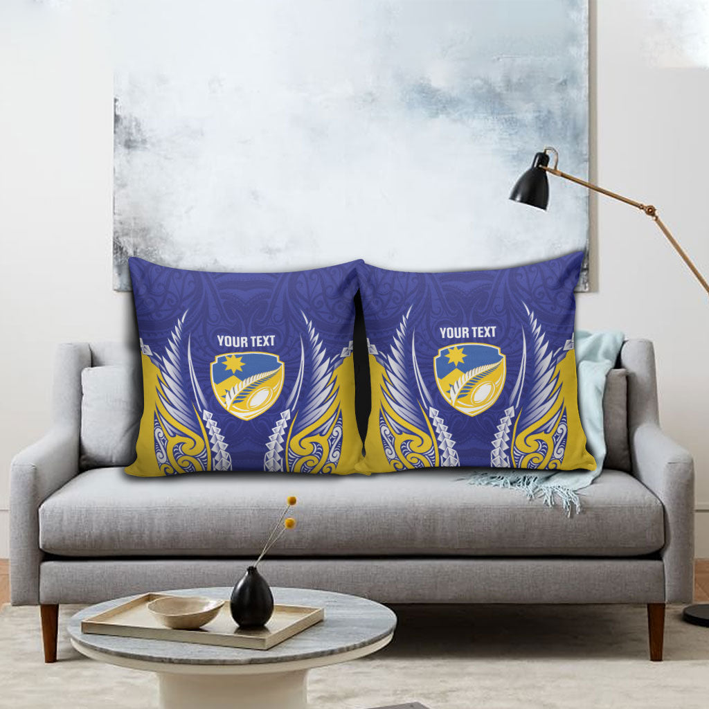 Otago 2026 Rugby Custom Pillow Cover NZ Maori Silver Fern