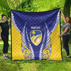 Otago 2026 Rugby Custom Quilt NZ Maori Silver Fern