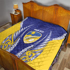 Otago 2026 Rugby Custom Quilt NZ Maori Silver Fern