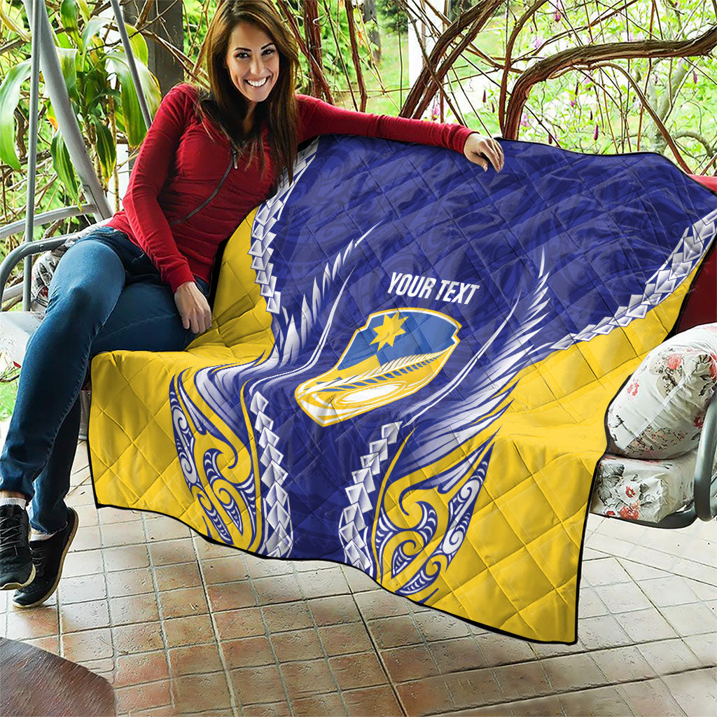 Otago 2026 Rugby Custom Quilt NZ Maori Silver Fern