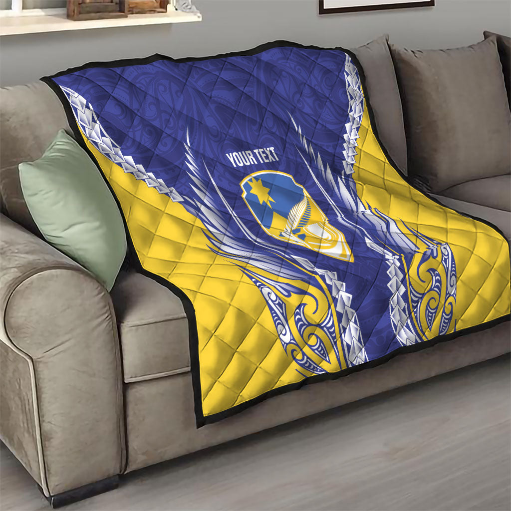 Otago 2026 Rugby Custom Quilt NZ Maori Silver Fern