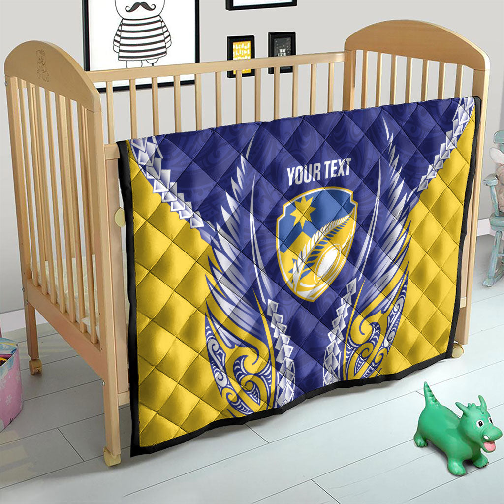 Otago 2026 Rugby Custom Quilt NZ Maori Silver Fern