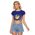 Otago 2026 Rugby Custom Raglan Cropped T Shirt NZ Maori Silver Fern