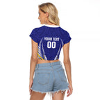 Otago 2026 Rugby Custom Raglan Cropped T Shirt NZ Maori Silver Fern