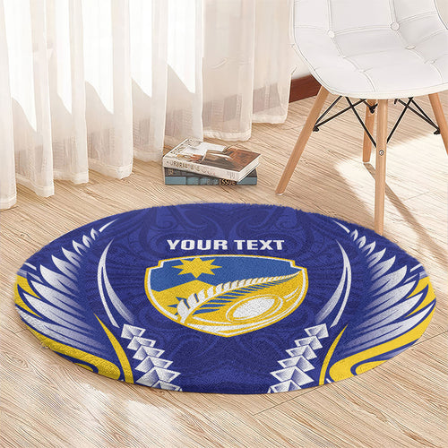 Otago 2026 Rugby Custom Round Carpet NZ Maori Silver Fern