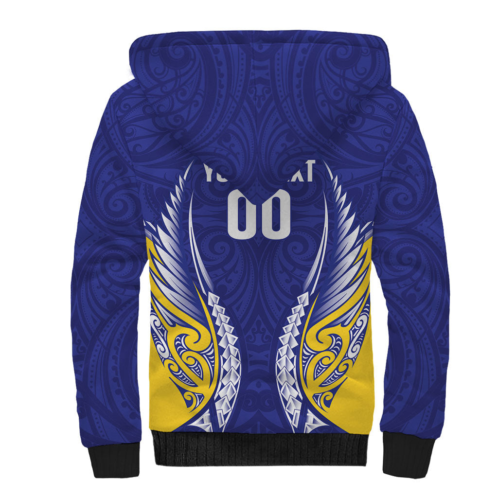 Otago 2026 Rugby Custom Sherpa Hoodie NZ Maori Silver Fern